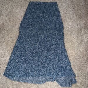 Blue Maxi Skirt
